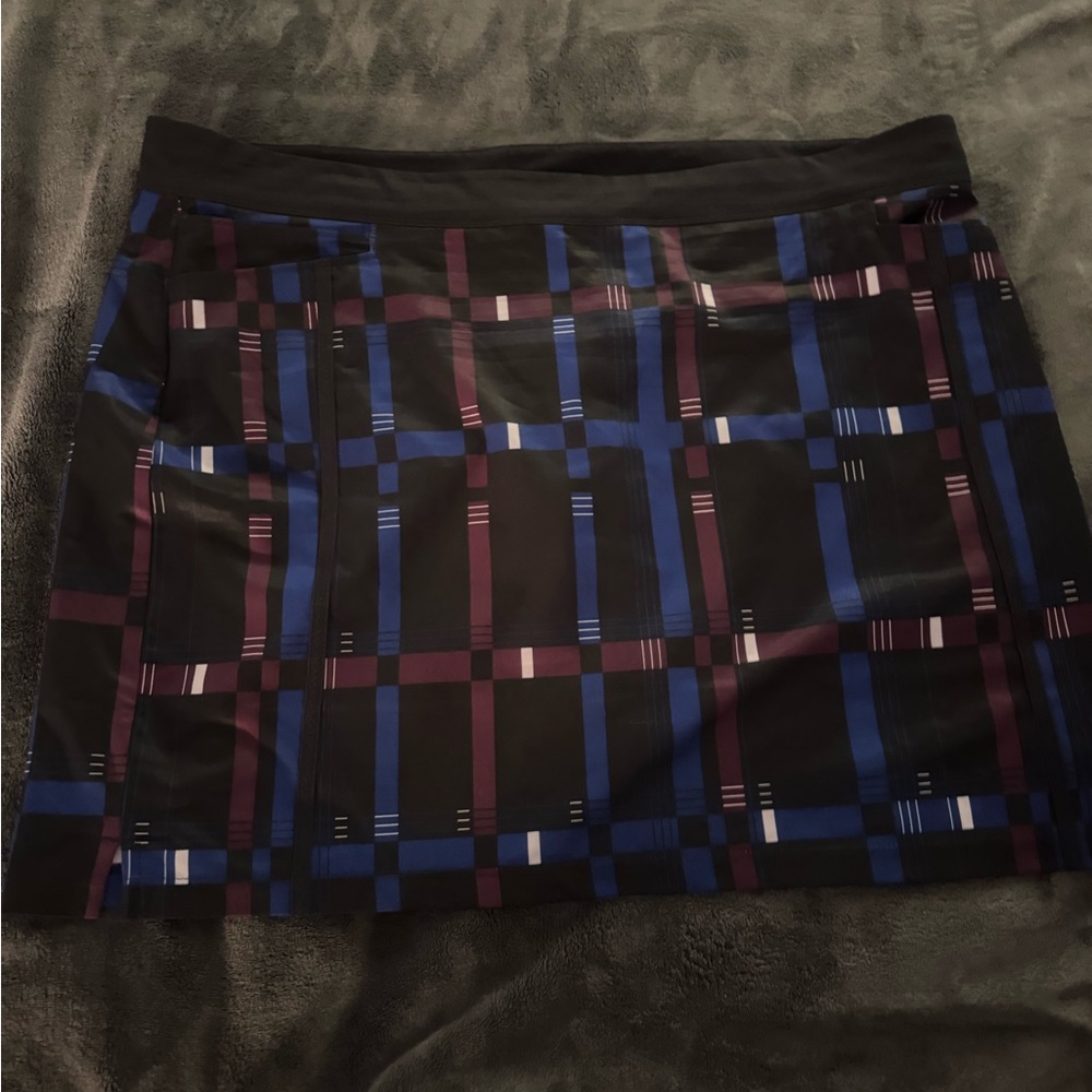 Golf Adidas Black and Blue Mini Pencil Skirt
